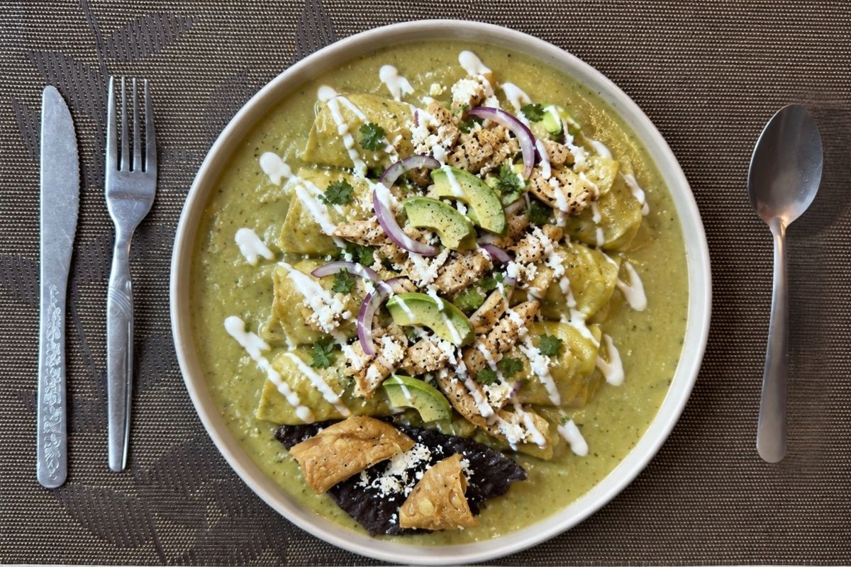 Enchiladas en Restaurante El Yoyo, Apizaco